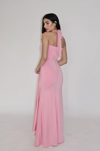 MIMOSA DRESS - (Flamingo)