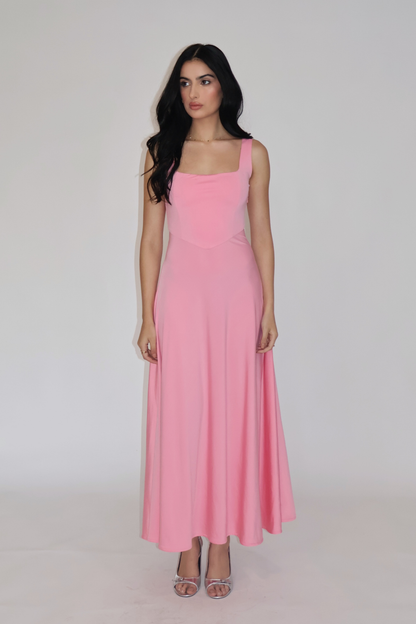 ROSÉ DRESS - (Flamingo)
