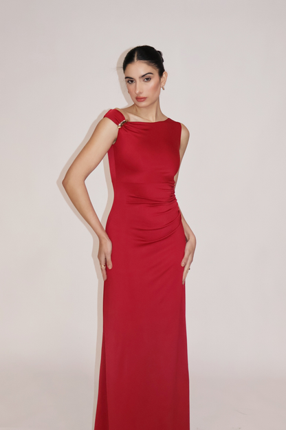 PICCANTE DRESS - (Cherry)