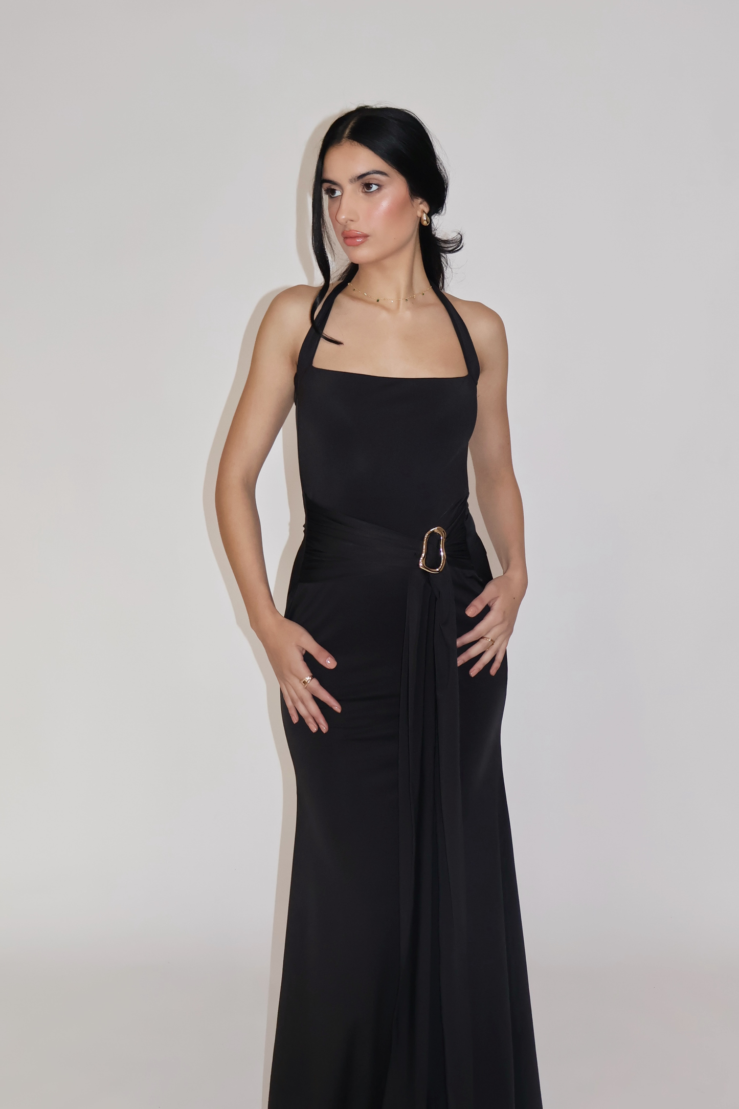 MIMOSA DRESS - (Onyx)