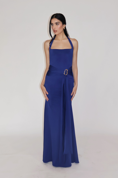 MIMOSA DRESS - (Navy)