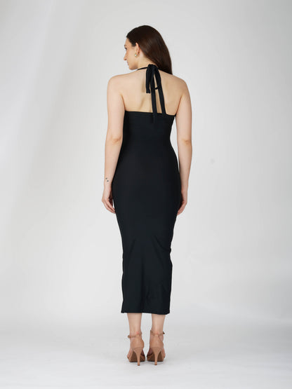 Black Sweetheart Neckline Dress - Ray Dress (Onyx)
